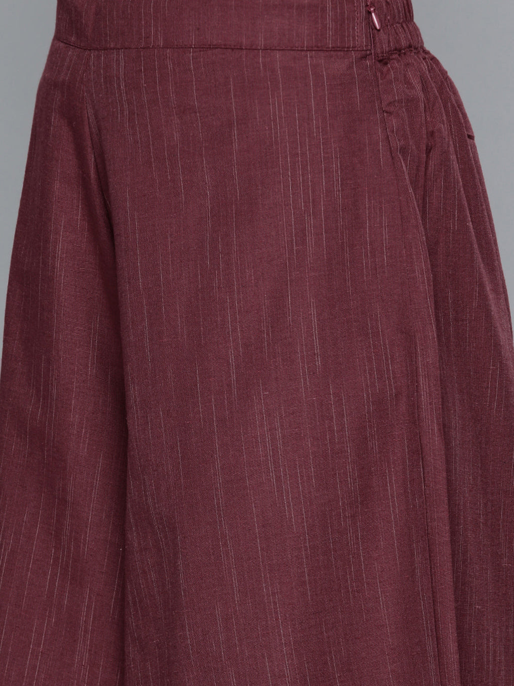Jompers Women's Woven Design Kurta With Palazzos & Dupatta - Purple