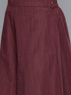 Jompers Women's Woven Design Kurta With Palazzos & Dupatta - Purple