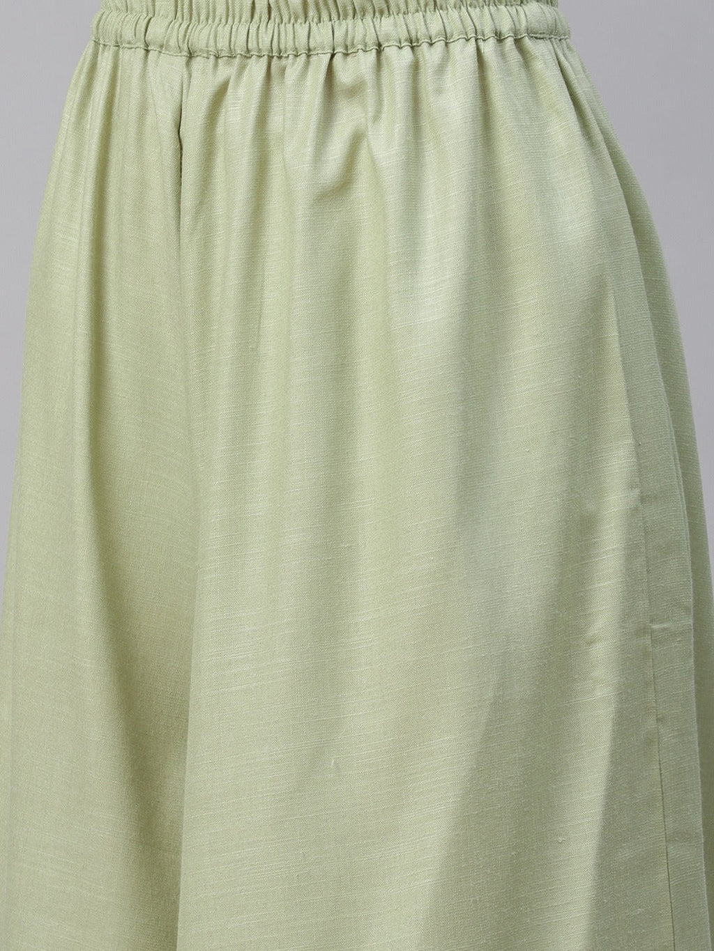 Jompers Women's Lime Green & Pink Floral Embroidered Kurta with Palazzos & Dupatta