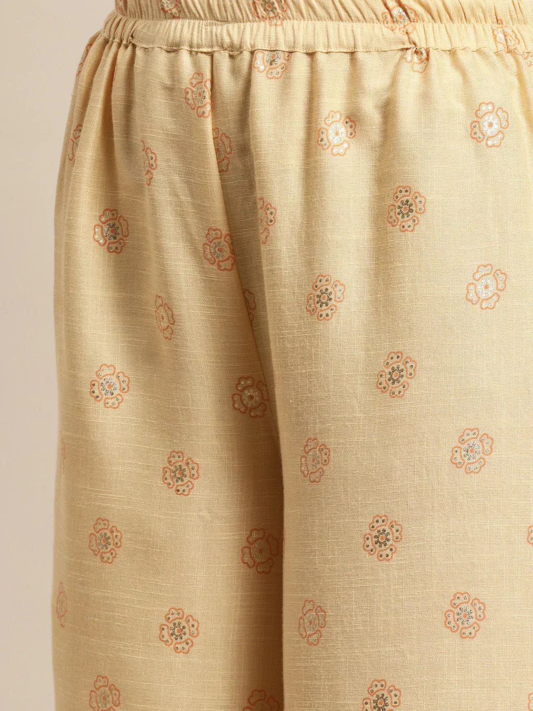 Jompers Women's Gotta Patti work Kurta, Palazzos & Dupatta - Orange