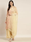 Jompers Women's Printed Kurta with Palazzos & Dupatta - Pink