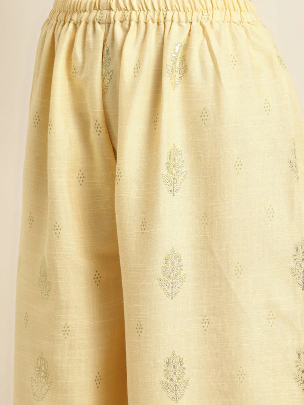 Jompers Women's Gotta Patti Kurta with Palazzos & Dupatta - Green