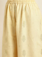 Jompers Women's Gotta Patti Kurta with Palazzos & Dupatta - Green