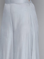 Jompers Women's Leheriya Sequinned Kurta with Palazzos & With Dupatta