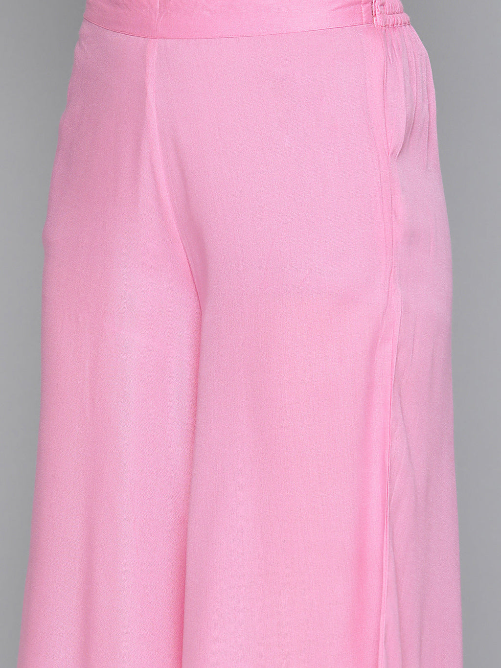 Jompers Women's Pink Sequinned Kurta with Palazzos & With Dupatta