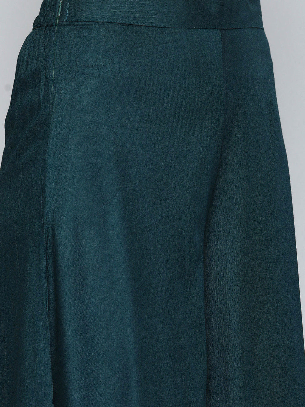 Jompers Women's Teal Sequinned Kurta with Palazzos & With Dupatta