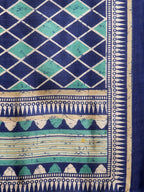 Jompers Women Royal-Blue Solid Kurta with Palazzos & Art-Silk Printed Dupatta - Distacart