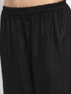 Jompers Women Black & Red Solid Kurta with Palazzos & Dupatta - Distacart