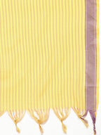 Jompers Women's Woven design kurta, palazzo and dupatta set - Yellow