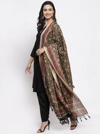 Jompers Women Black & Red Solid Kurta with Palazzos & Printed Dupatta - Distacart