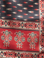Jompers Women Red Solid Kurta with Palazzos & Red-Black Printed Dupatta - Distacart