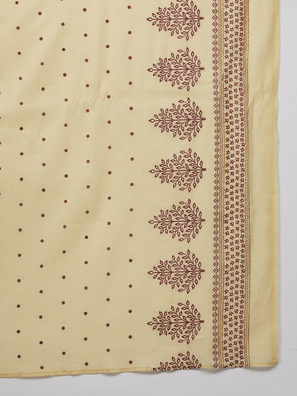 Jompers Women Maroon & Golden Printed Kurta with Palazzos & Dupatta - Distacart