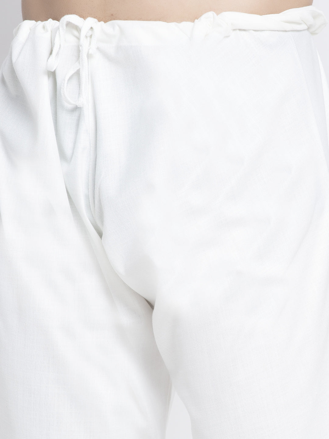 Jompers Men's Solid White Cotton Kurta Payjama with Solid Coffee Waistcoat(Coffee) - Distacart