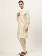 Jompers Men's Embroidered Nehru Jacket & Kurta Pyjama (Green ) - Distacart