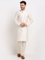 Jompers Men's Ikat Print Nehru Jacket & Kurta Pyjama - Distacart
