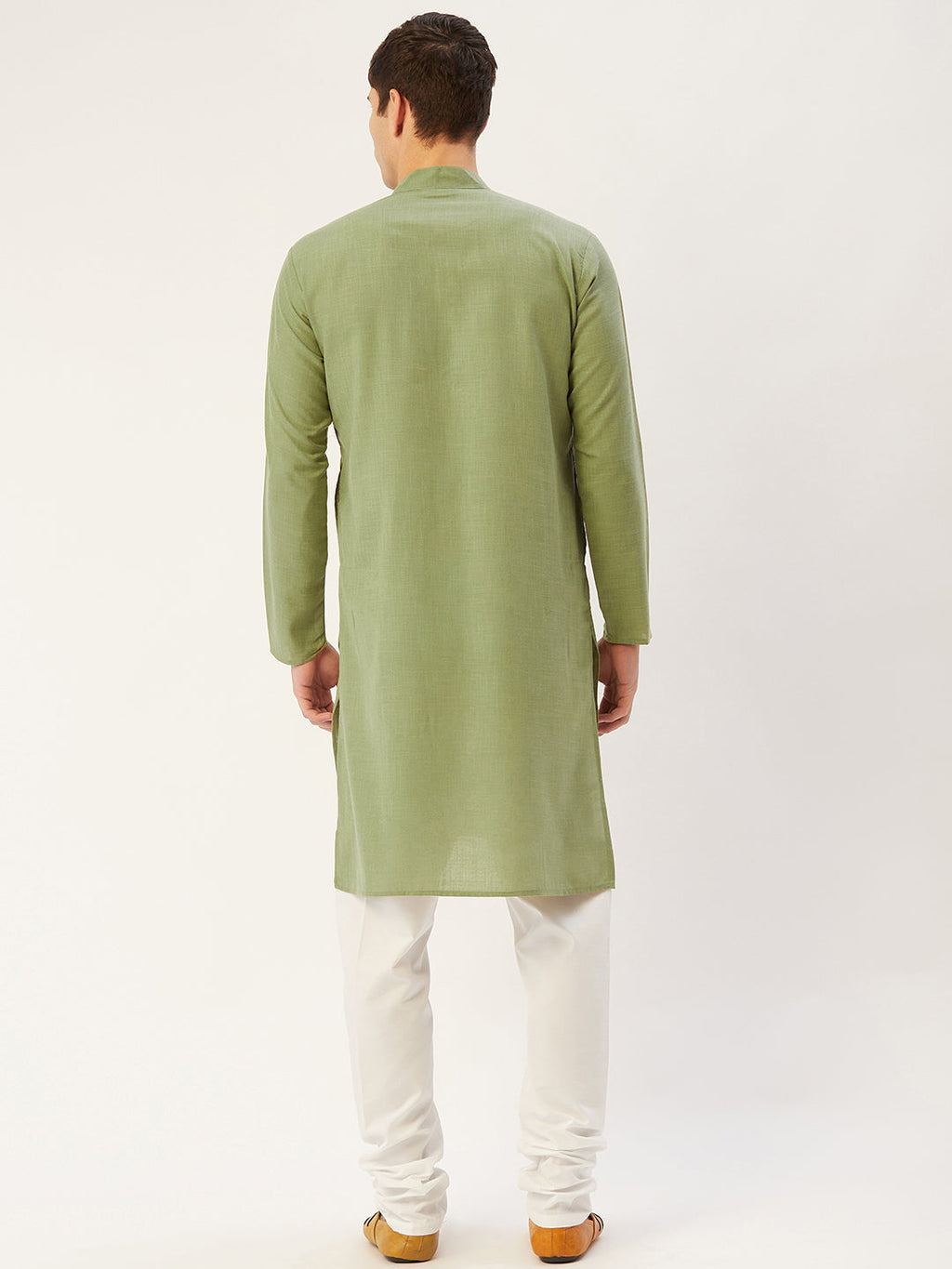 Jompers Men's Pista Cotton Solid Kurta Pyjama