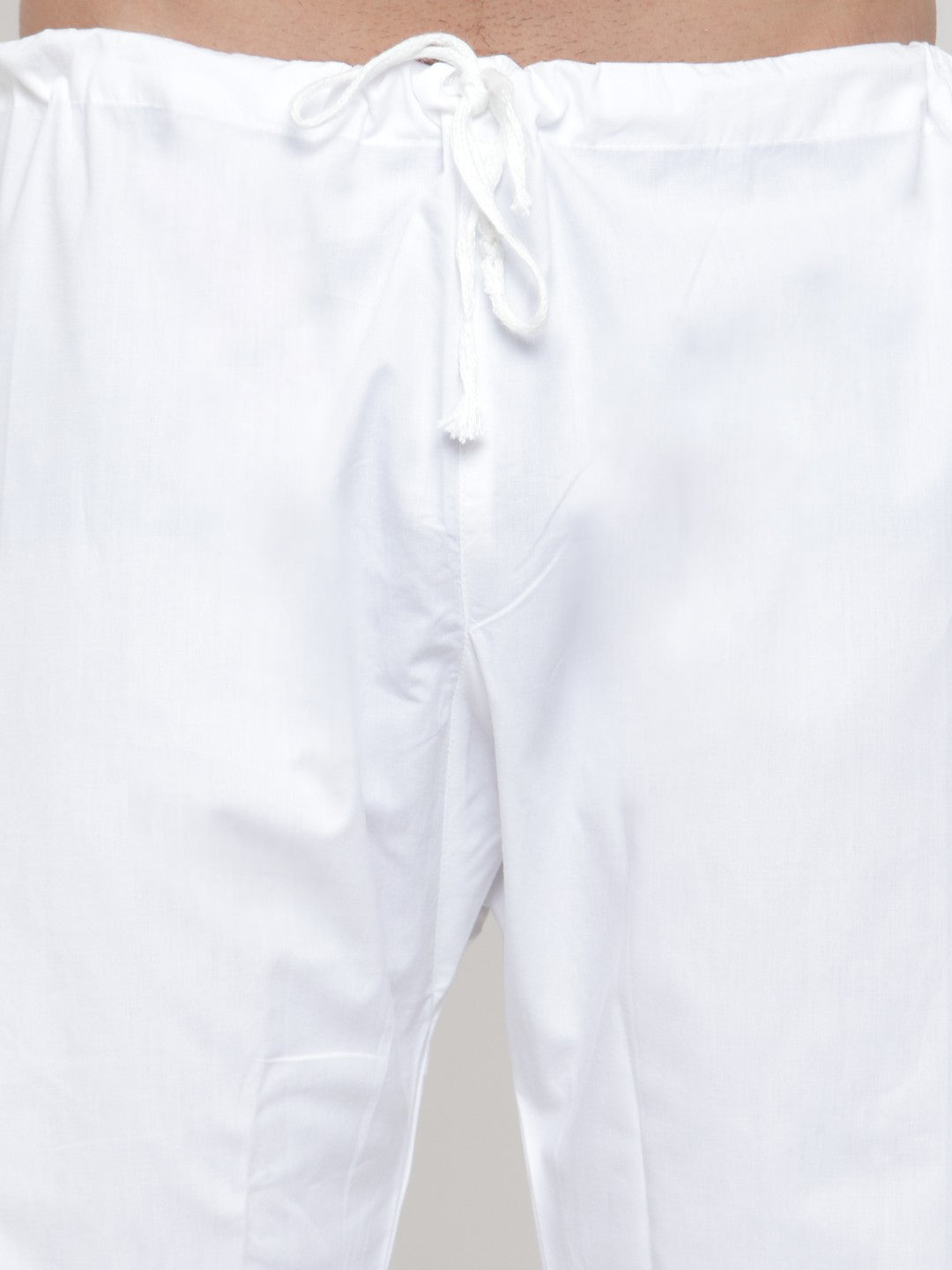 Jompers Men White Solid Kurta with Pyjamas - Distacart