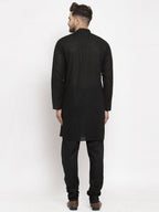 Jompers Men Black Chikan Kurta Only - Distacart