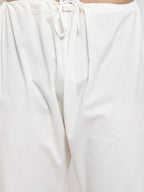 Jompers Men Cream Chikan Kurta with Churidar - Distacart