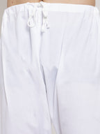 Jompers Men White Chikan Kurta with Churidar - Distacart