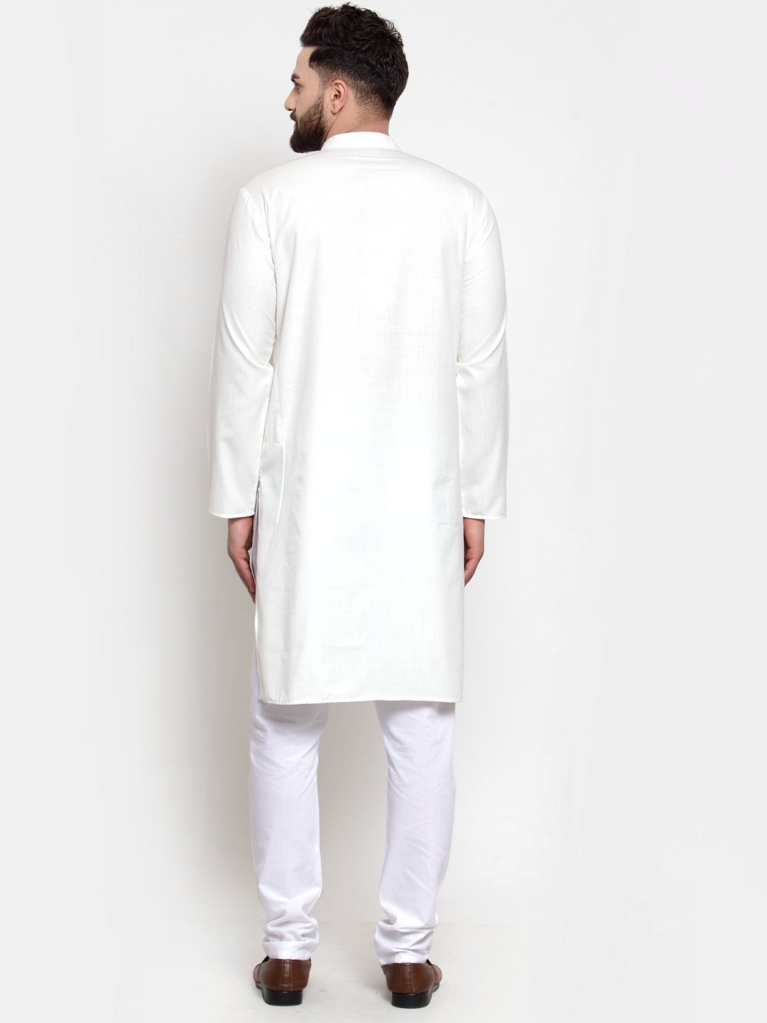 Jompers Men White Solid Kurta Only - Distacart
