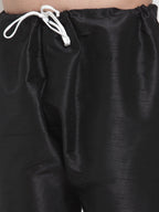 Jompers Men Black Solid Kurta with Churidar - Distacart