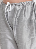 Jompers Men Silver Solid Kurta with Churidar - Distacart