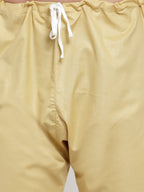Jompers Men Beige Solid Kurta with Churidar - Distacart