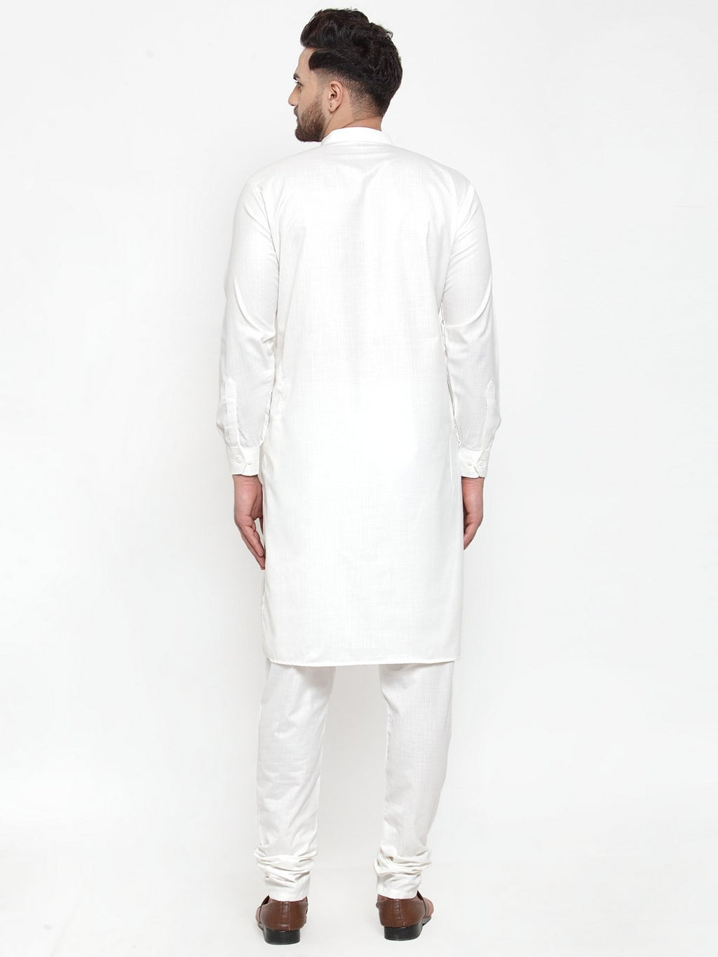 Jompers Men White Solid Kurta Only - Distacart