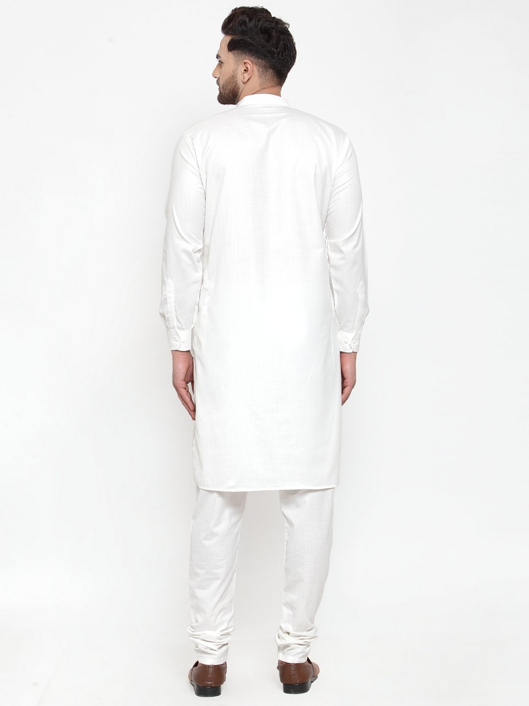 Jompers Men White Solid Kurta Only - Distacart
