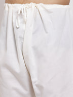 Jompers Men Cream Embroidered Kurta with Pyjamas - Distacart