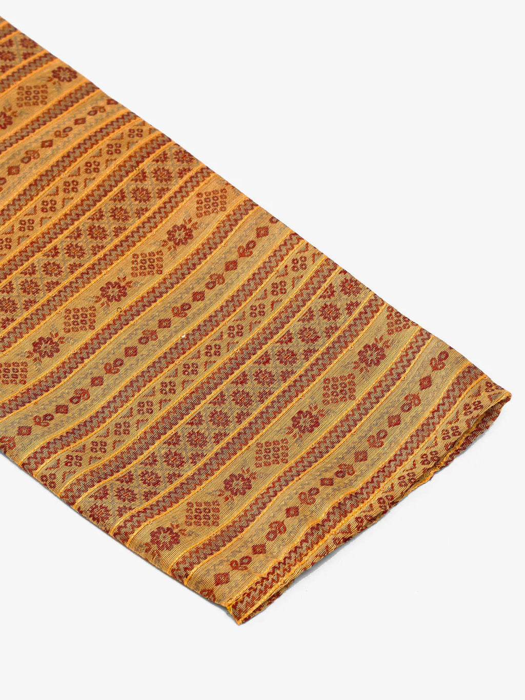 Jompers Men's Printed Sequinned Kurta Only - Yellow