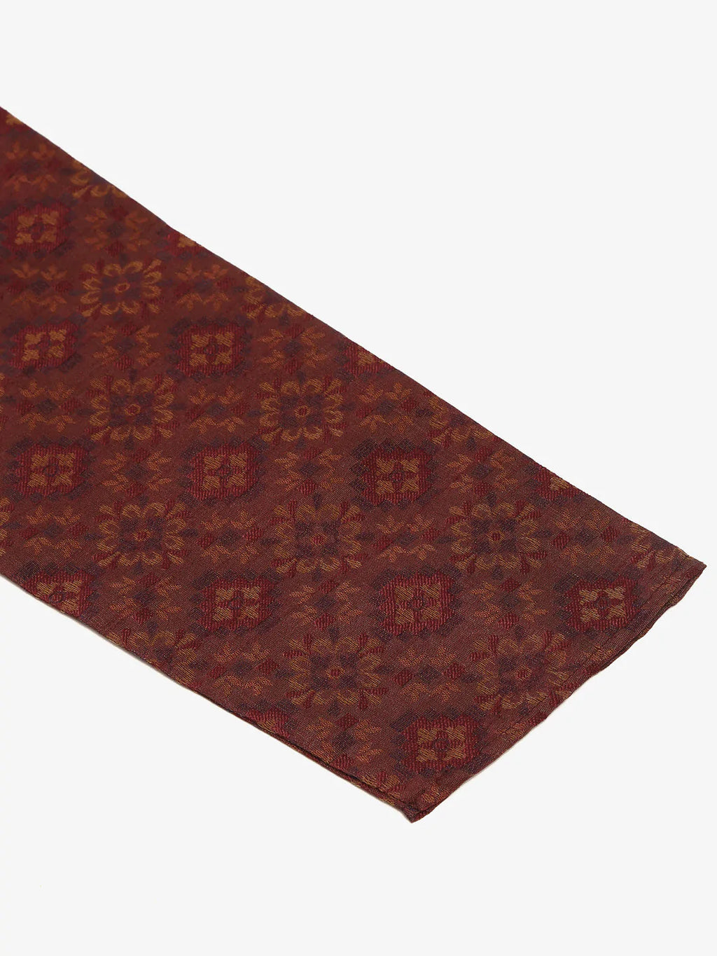 Jompers Men's Maroon Floral Printed Kurta Only