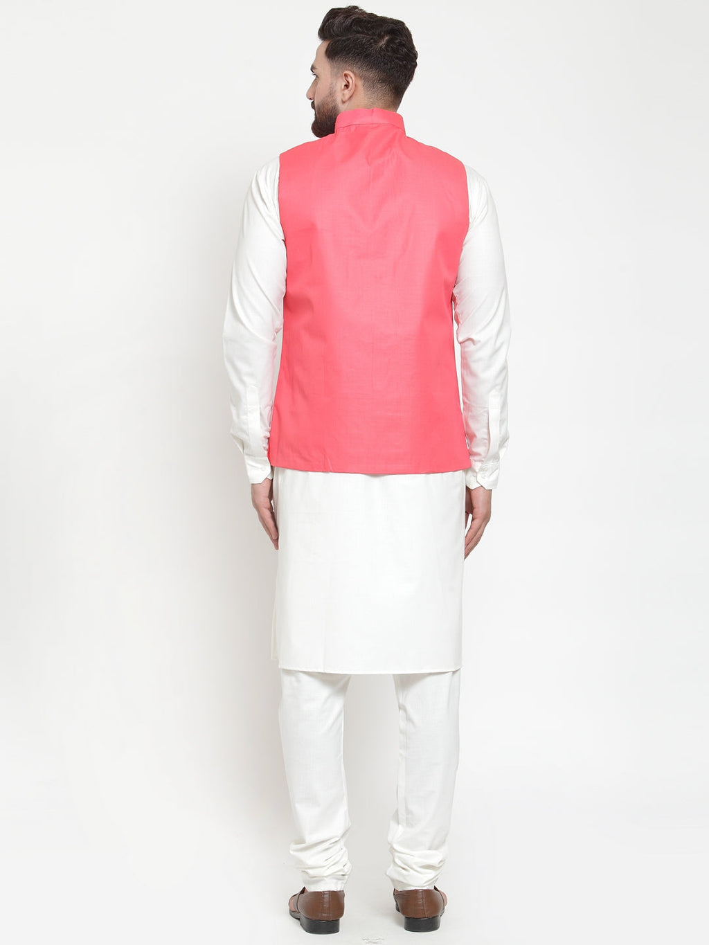 Jompers Beautiful Solid Kurta Pajama with Solid Waistcoat For Men
