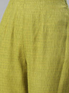 Jompers Women Green & Beige Self Design Kurta with Trousers & Dupatta - Distacart
