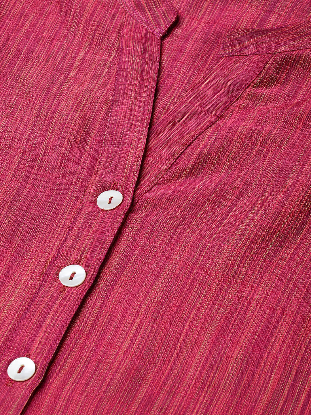 Jompers Women Pink & Beige Self-Striped Kurta with Trousers & Dupatta - Distacart