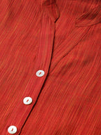 Jompers Women Red & Black Self-Striped Kurta with Trousers & Dupatta - Distacart