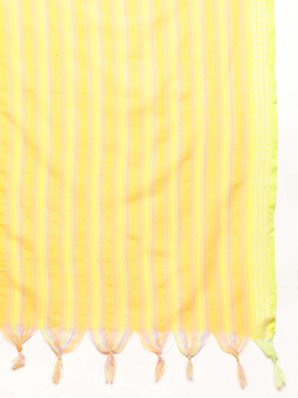 Jompers Women's Printed flared kurta palazzo dupatta set - Yellow