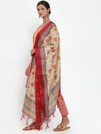 Jompers Women Pink Solid Kurta with Trousers & Dupatta - Distacart