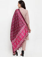 Jompers Women Pink Solid Kurta with Trousers & Dupatta - Distacart