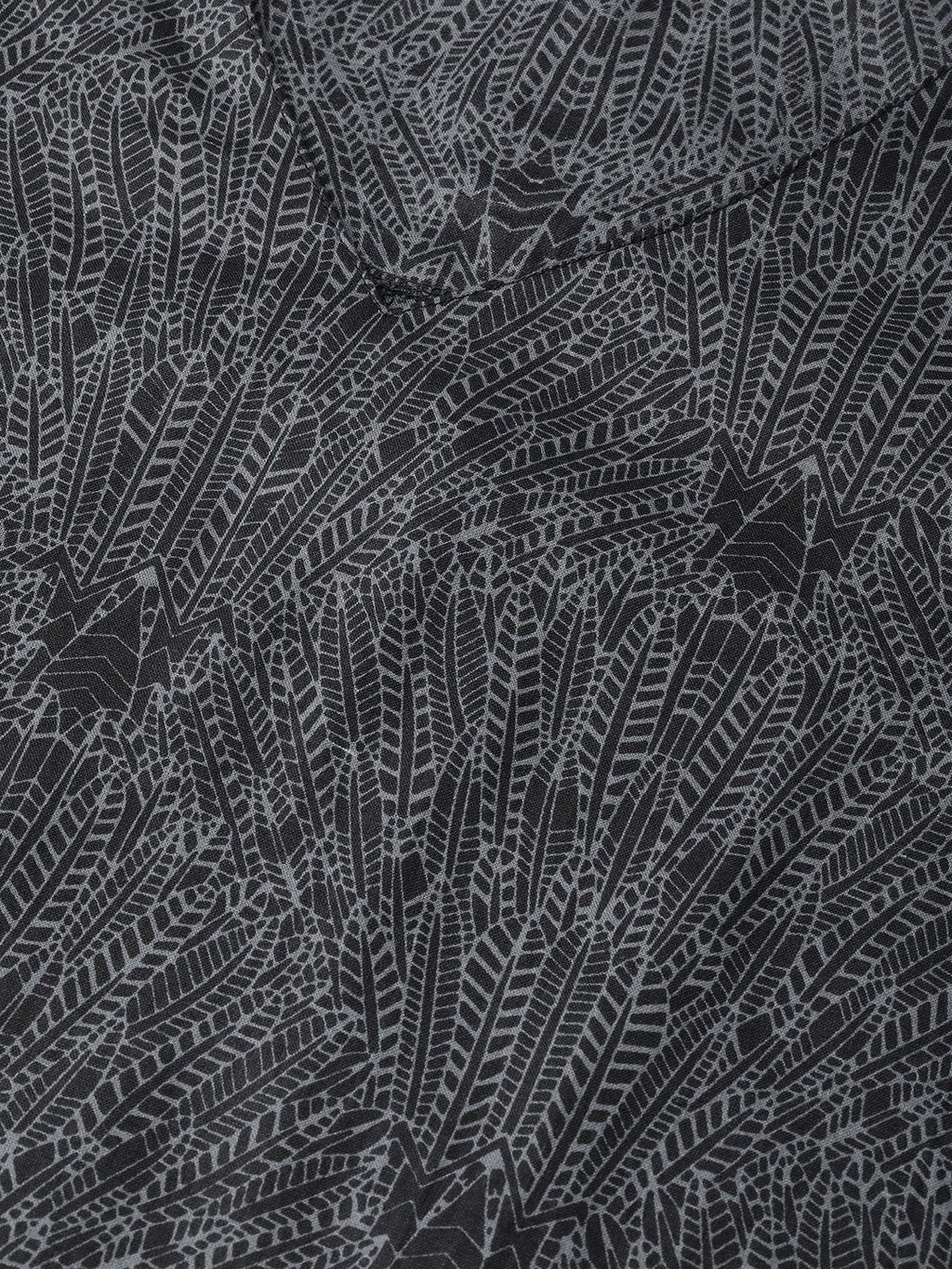 Jompers Women Charcoal Grey & Black Printed Straight Kurta - Distacart