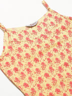 Jompers Women Yellow Printed Straight Kurta - Distacart