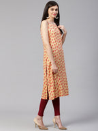 Jompers Women Yellow Printed Straight Kurta - Distacart