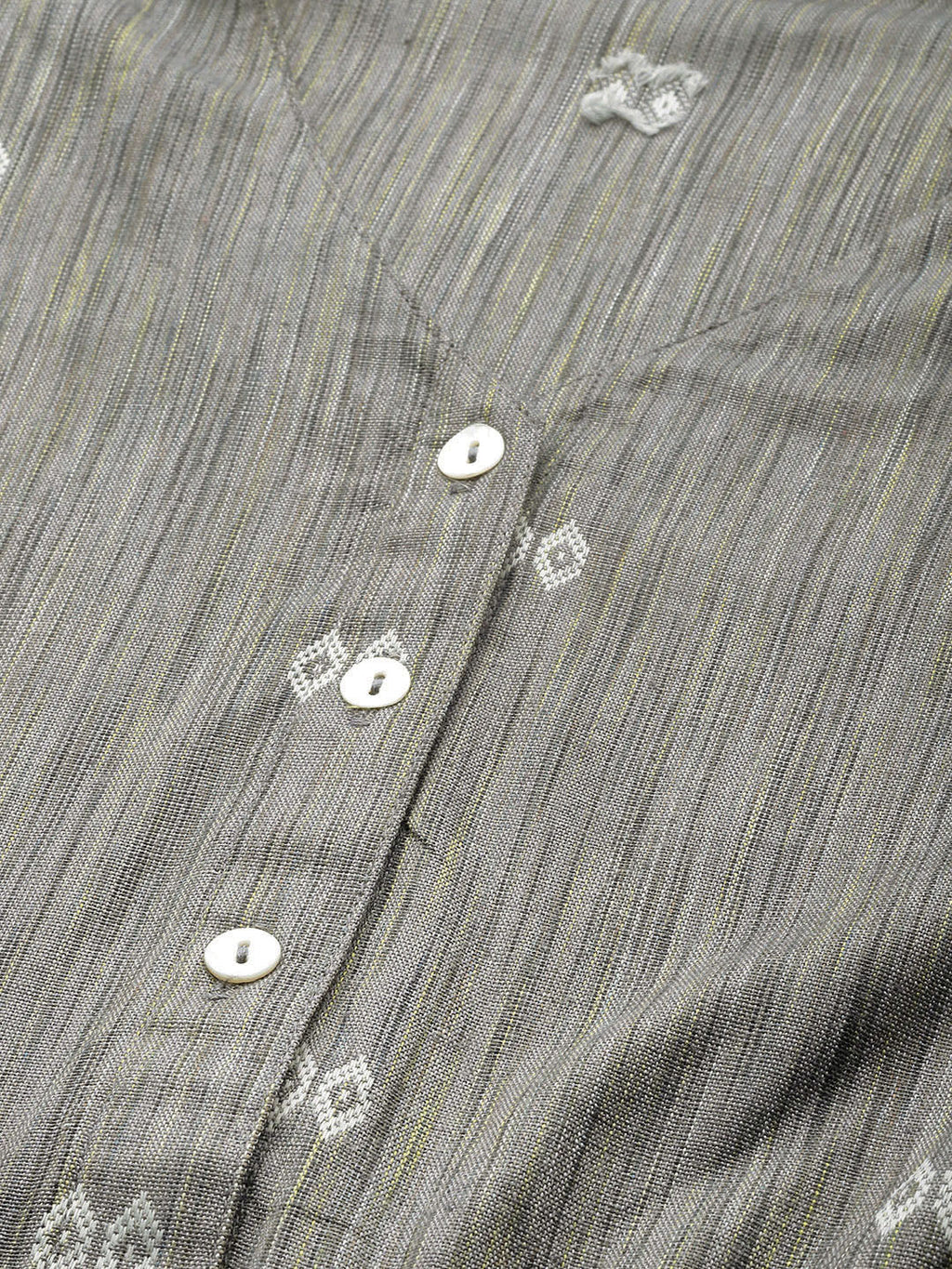 Jompers Women Grey Woven Design Flaired Kurta - Distacart