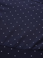 Jompers Women Navy Blue & White Polka Dots Print Bell Sleeves Anarkali Kurta - Distacart