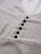 Jompers Women Grey & Black Polka Dots Printed Flaired Kurta - Distacart