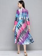 Jompers Women's Ombre effect flared dress - Purple - Distacart