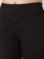Jompers Women Black Smart Slim Fit Solid Regular Trousers - Distacart