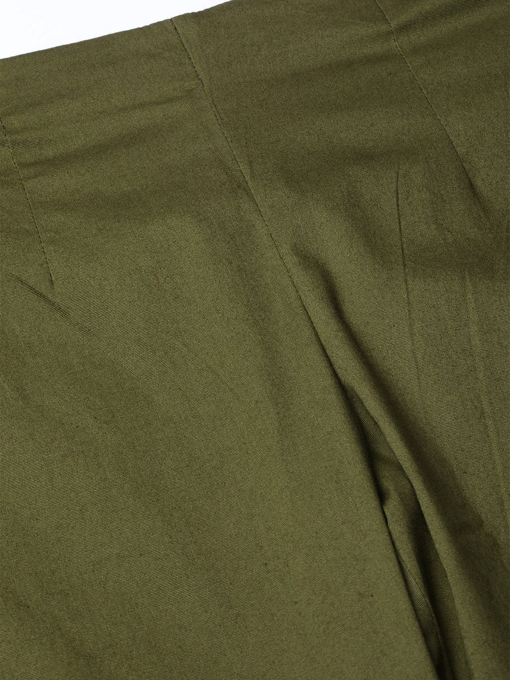 Jompers Women Olive Green Smart Slim Fit Solid Regular Trousers - Distacart