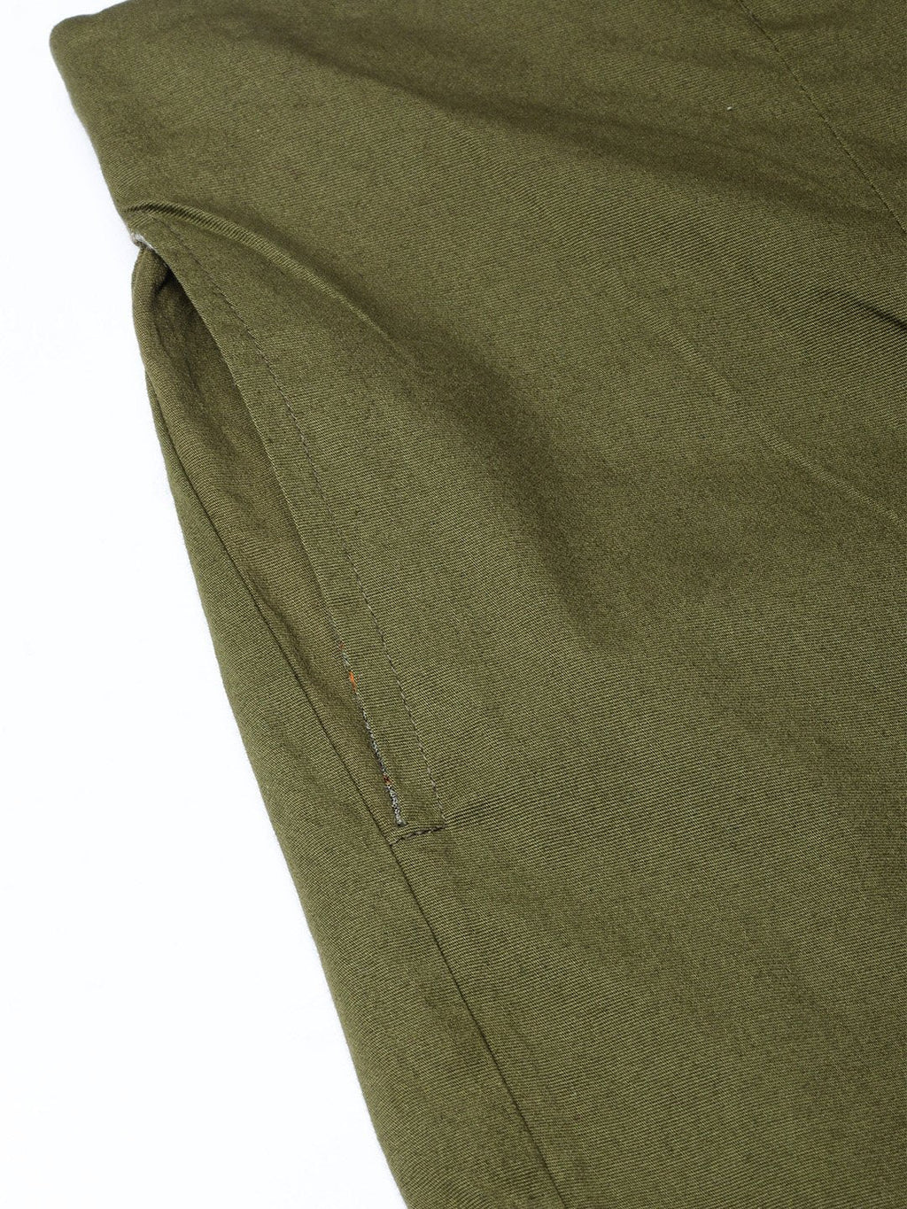 Jompers Women Olive Green Smart Slim Fit Solid Regular Trousers - Distacart